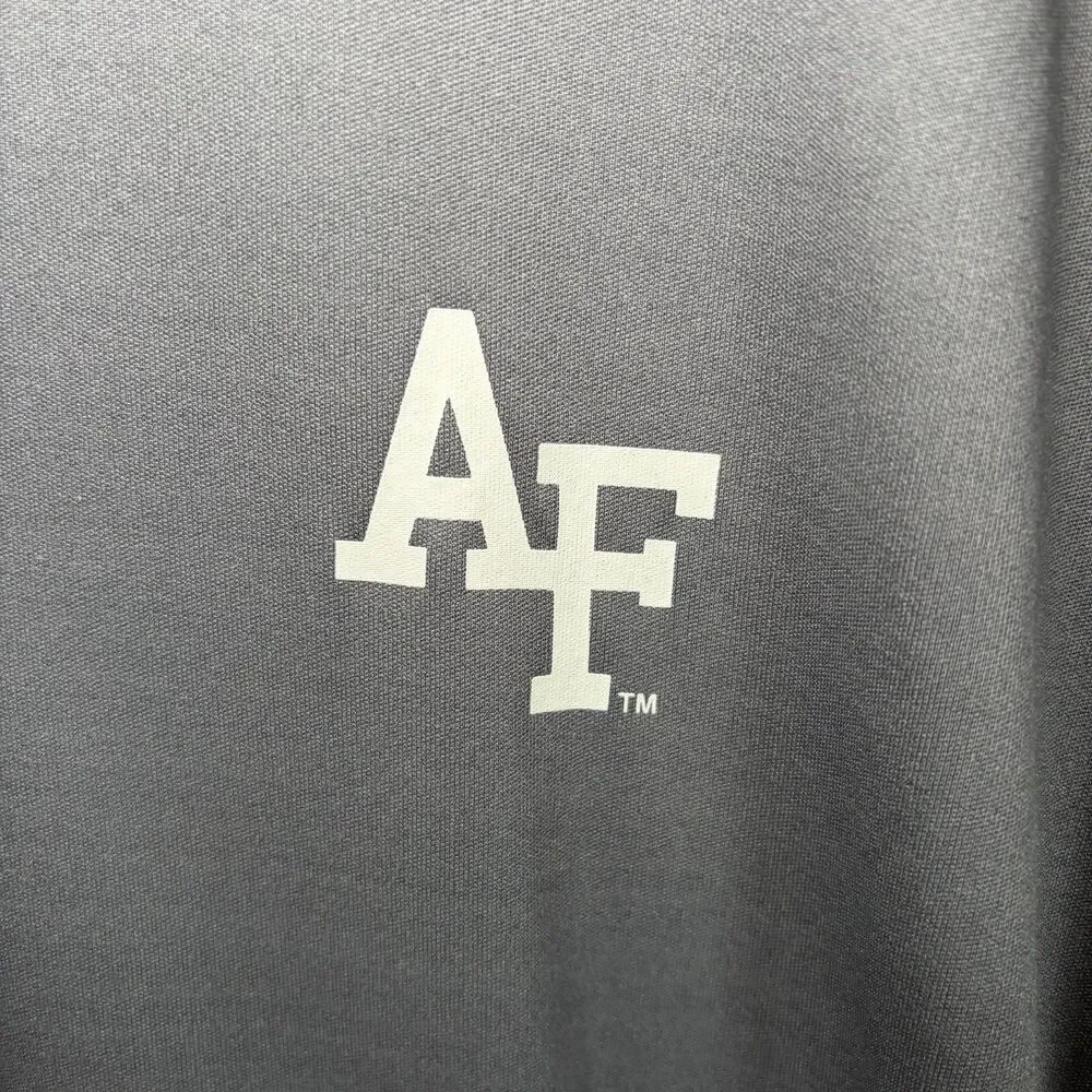 Air Force Falcons Colosseum 1/4 Zip Pullover Mens 2XL Gray Operation Hat Trick